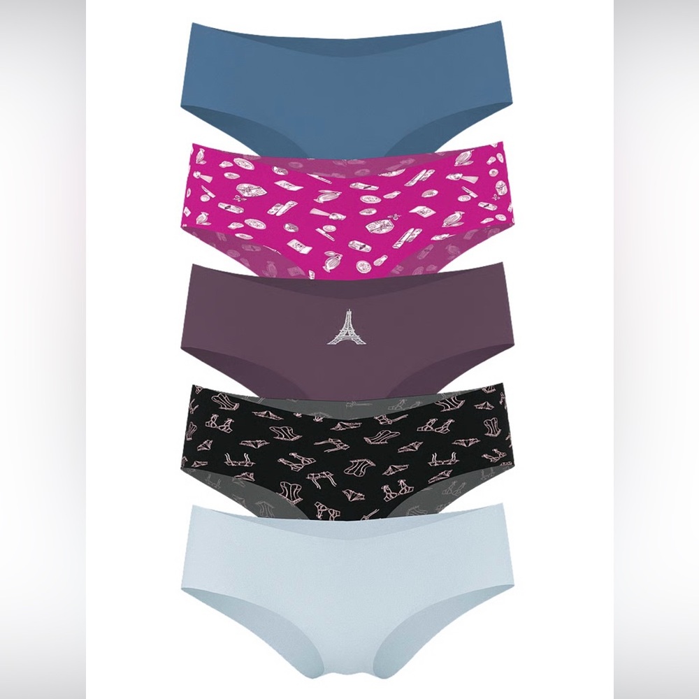 NWT Victoria's Secret 5-Pack No-Show Cheeky Panties